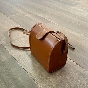 Mini Leather Box Shoulder Bag